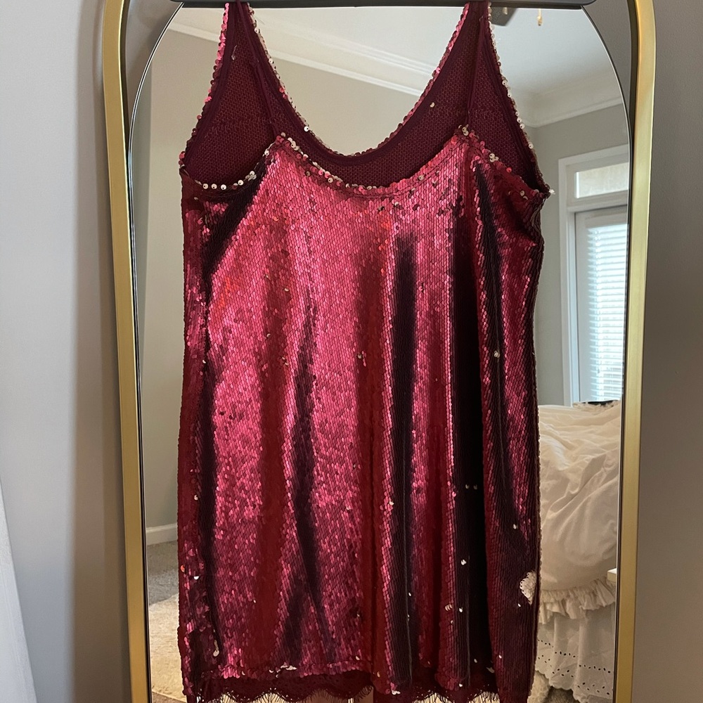 NWOT Free People Red Mini Dress - Picture 4 of 8